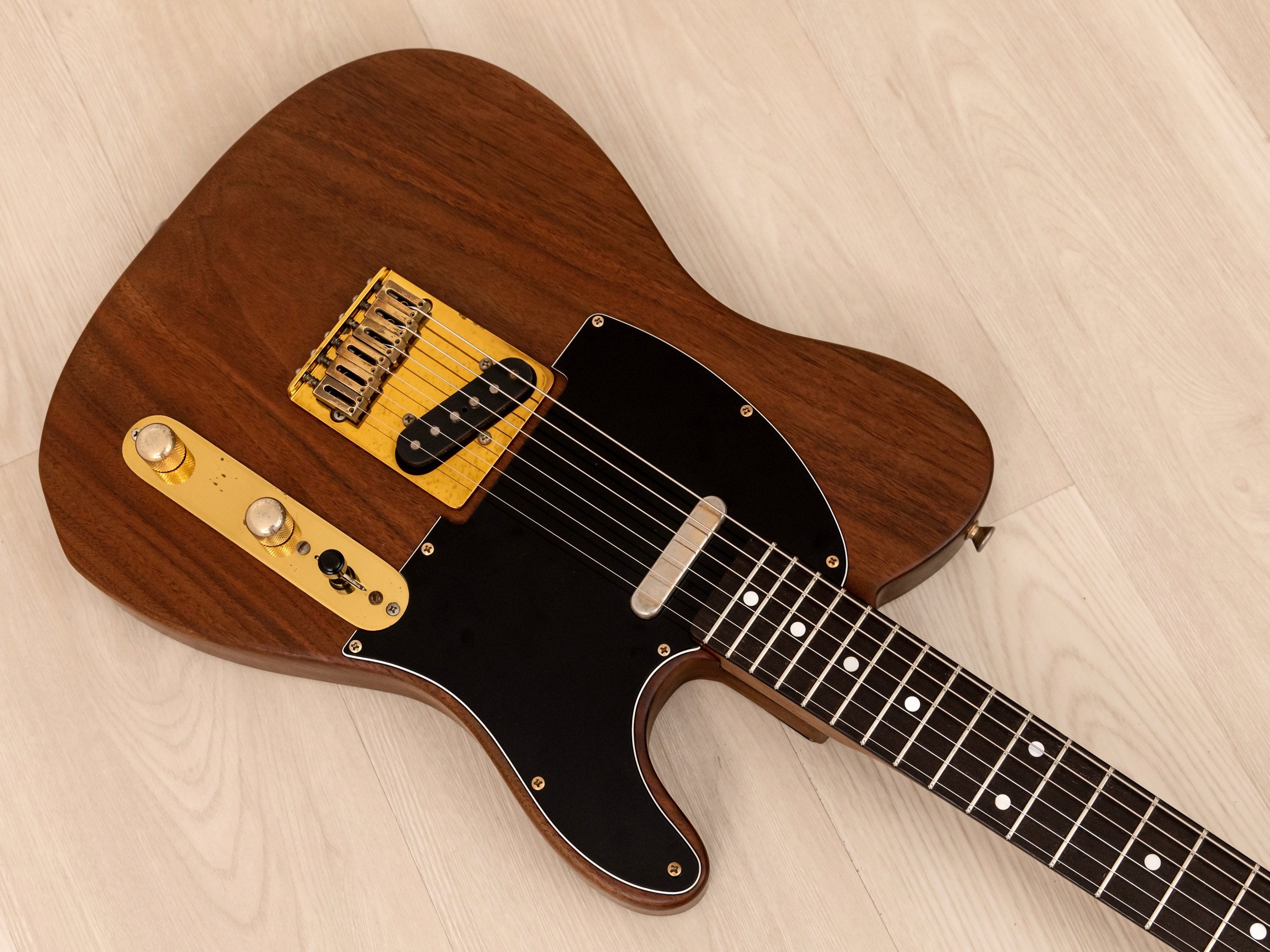 1984 ESP TE Model T-Style Vintage Guitar, Mahogany w/ Gold Hardware & USA Seymour Duncans, Japan