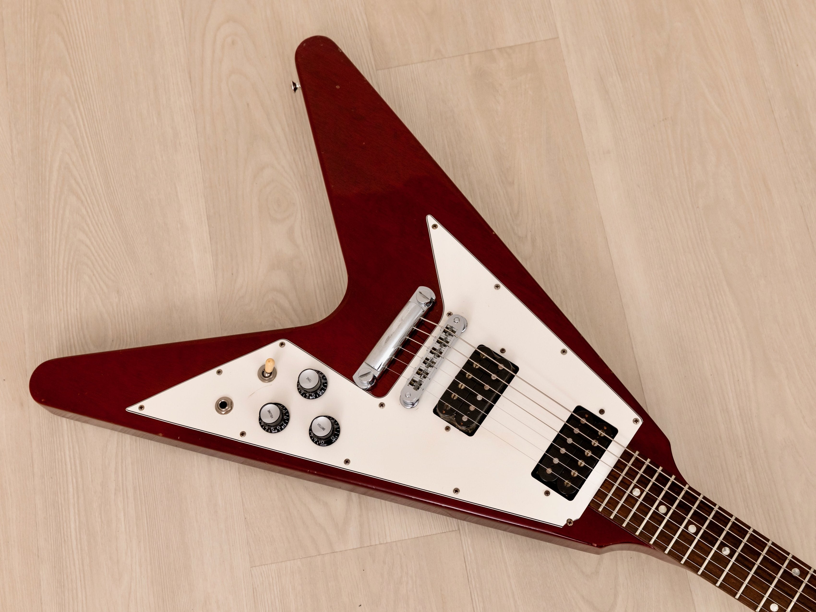 1999 Gibson Flying V '67 Vintage Reissue Electric Guitar Heritage Cherry w/ Case