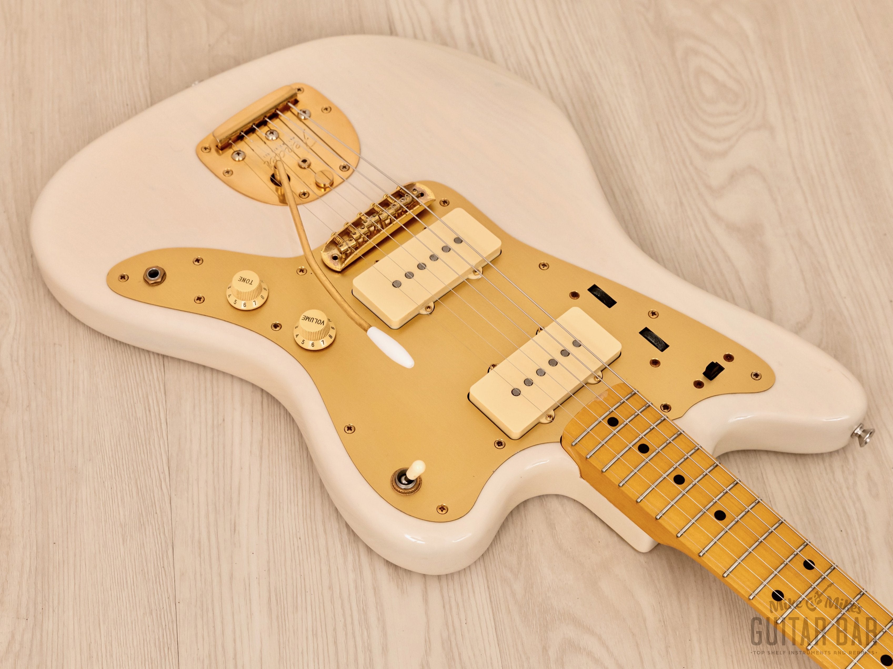 2012 Fender Jazzmaster '58 Vintage Reissue FSR Gold Guard JM66G Blonde w/  Maple Fretboard, Japan MIJ