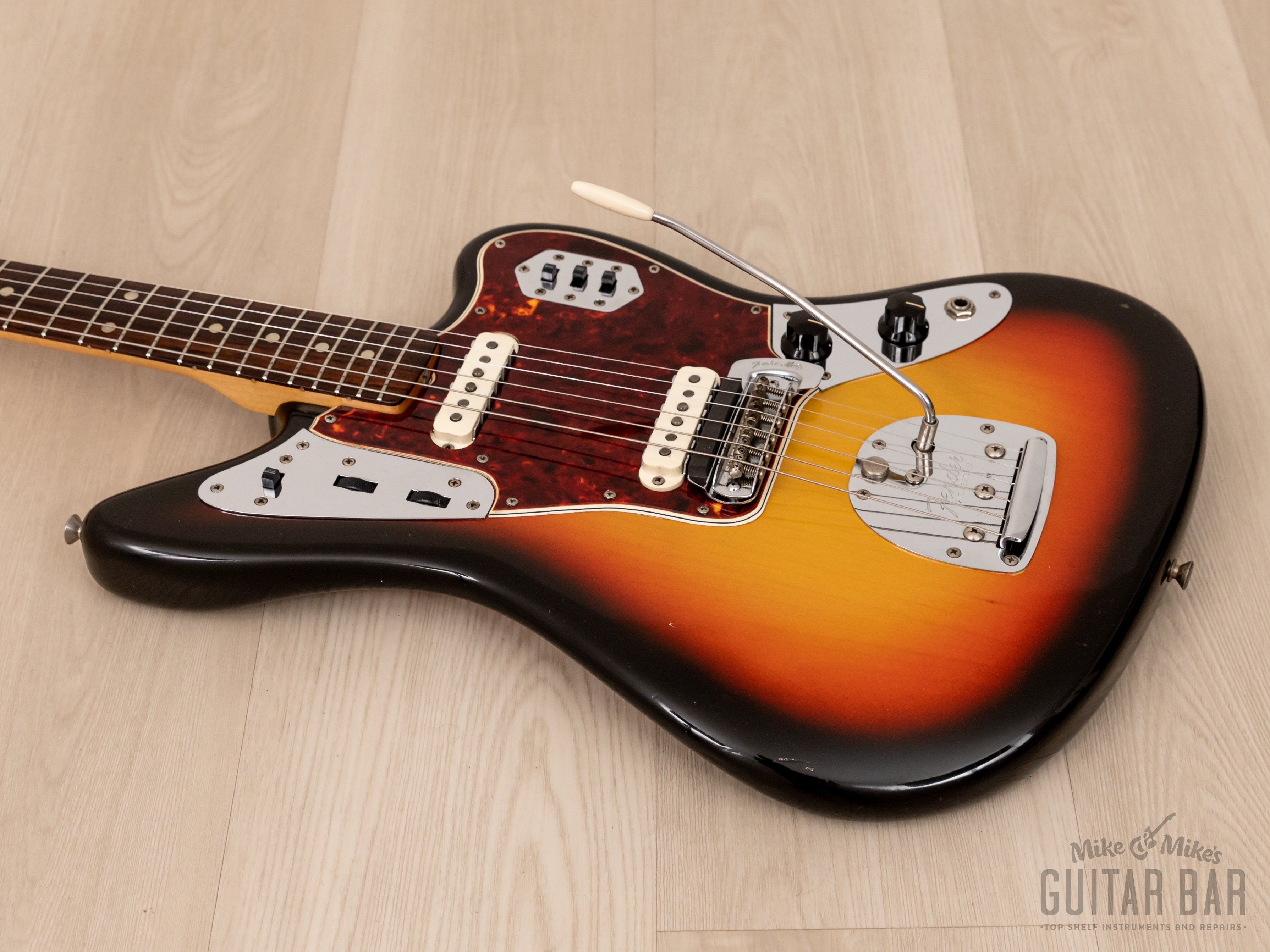 1965 Fender Jaguar Vintage Offset Guitar Sunburst, Collector Grade w/ Case