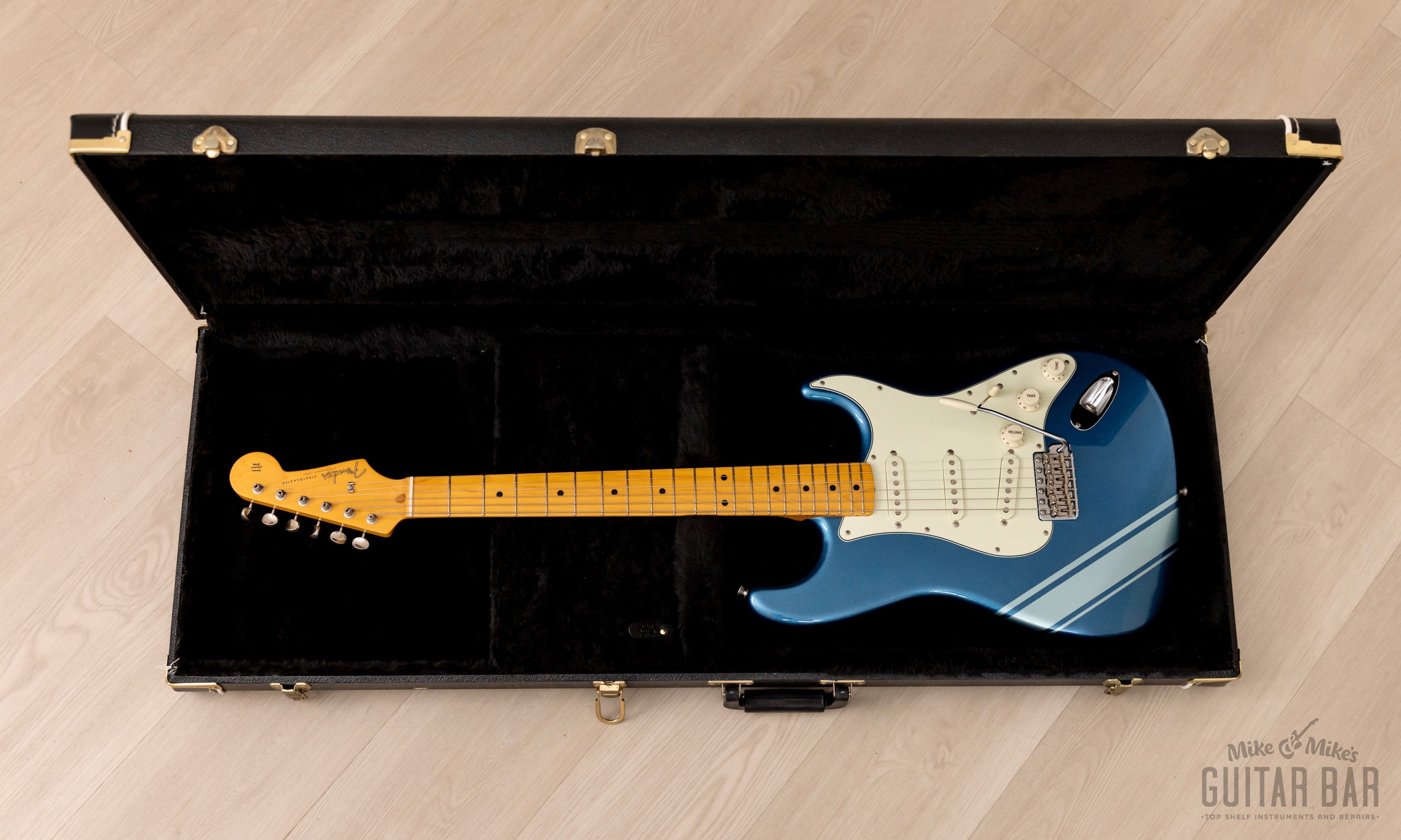 2018 Fender Traditional 50s Stratocaster FSR Lake Placid Blue w/ Competition Stripe & Case, Japan MIJ