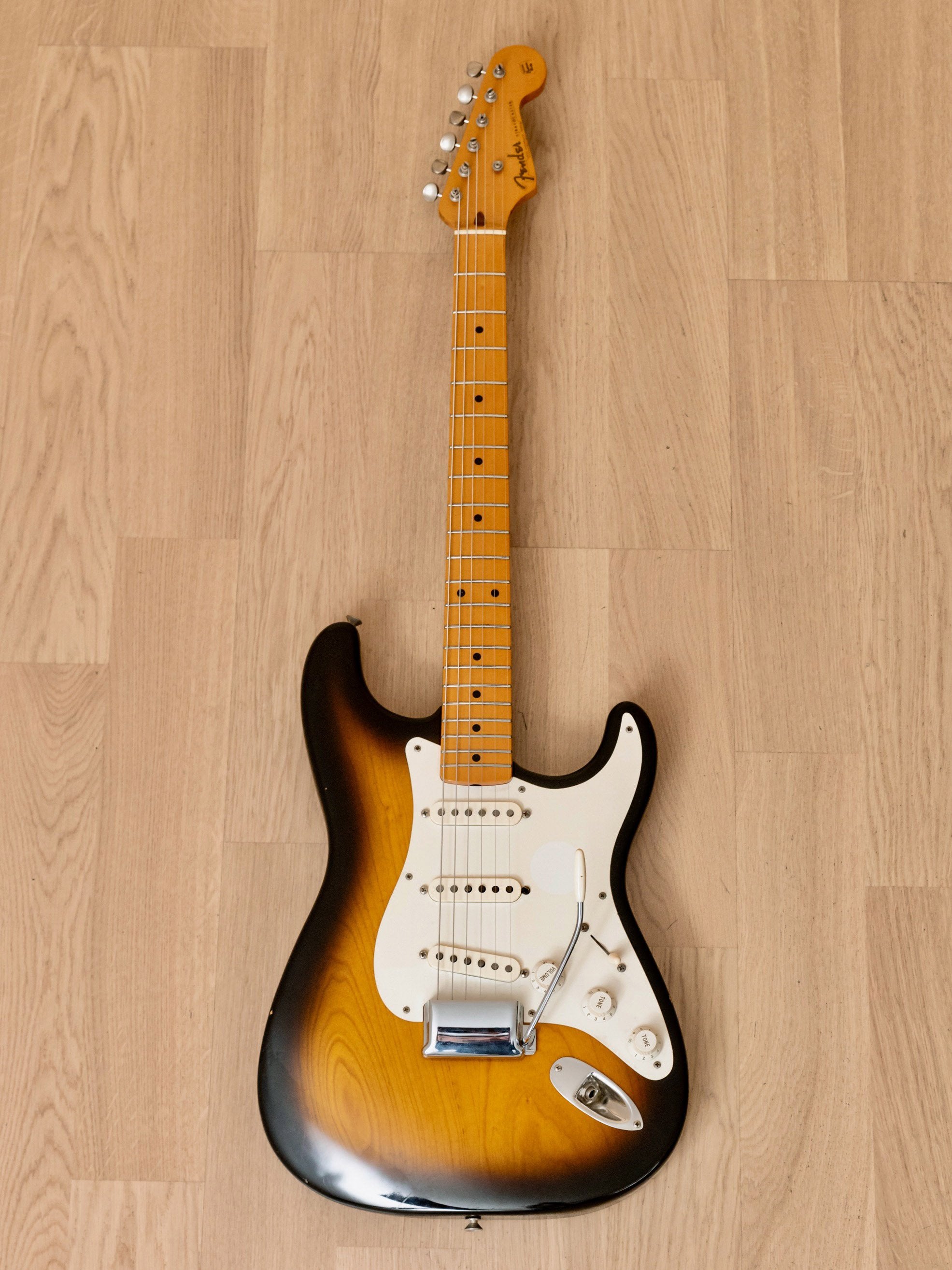 1990 Fender Custom Shop 1954 Stratocaster Sunburst Ash 100% Original w/ Tweed Case