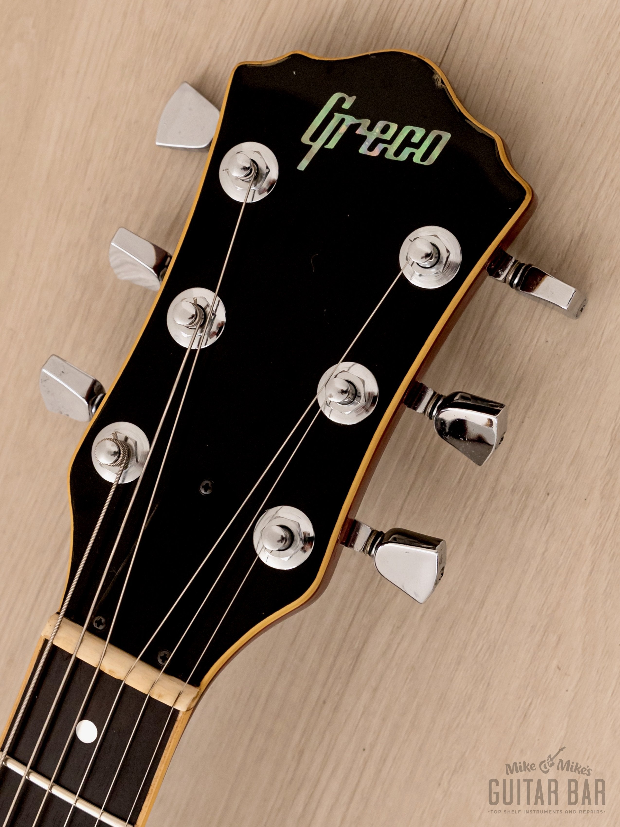 1977 Greco MR800 Mick Ralphs Signature Vintage Double Cutaway Guitar w/ Maxon U-2000 & Case, Japan Fujigen