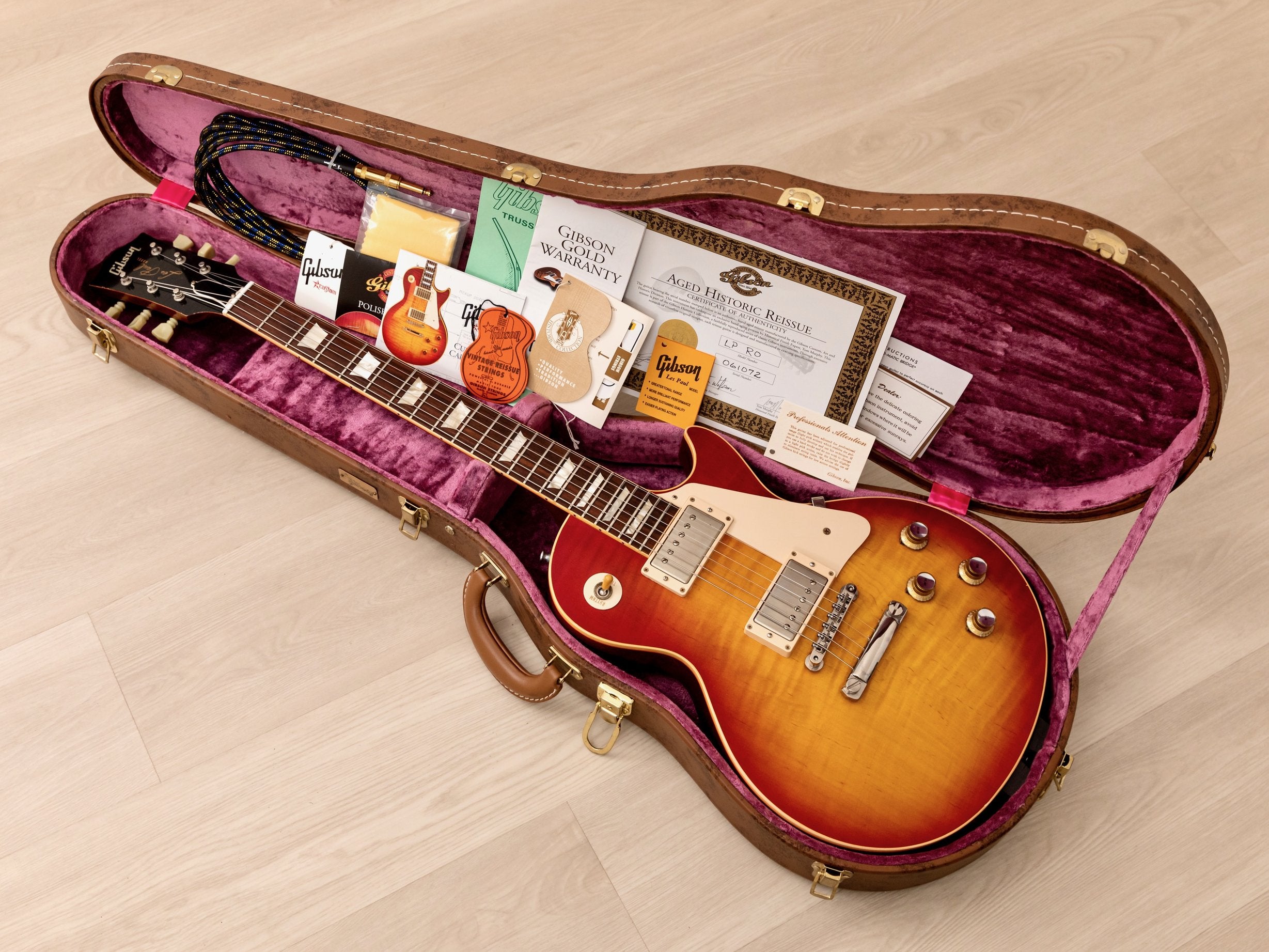 2007 Gibson Custom Shop 1960 Les Paul Standard R0 Aged Historic Reissue Tom Murphy w/ Case, COA, Tags