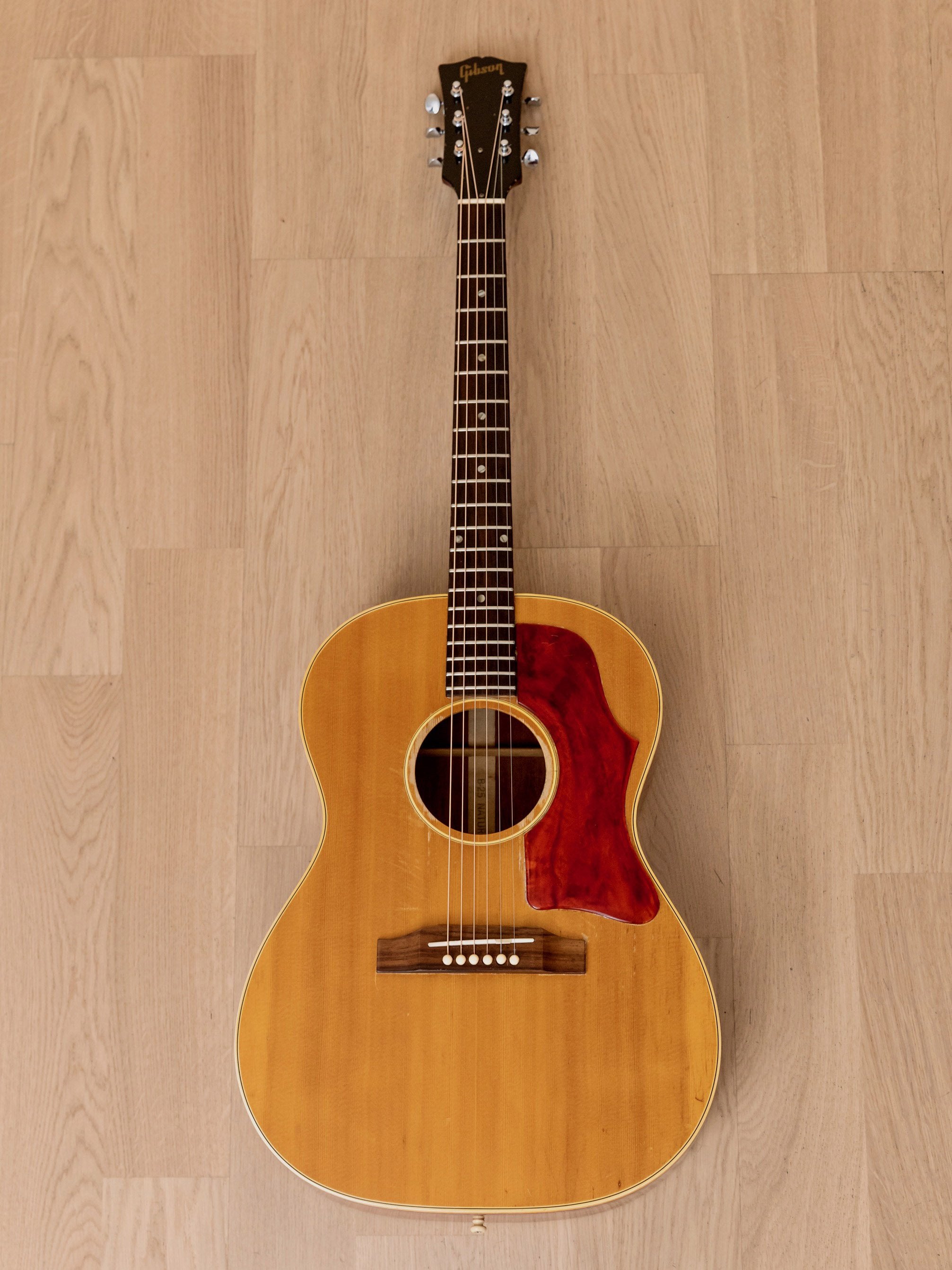 1967 Gibson B-25N X-Braced Vintage Acoustic Guitar Natural w/ Case, LG-3, B-25