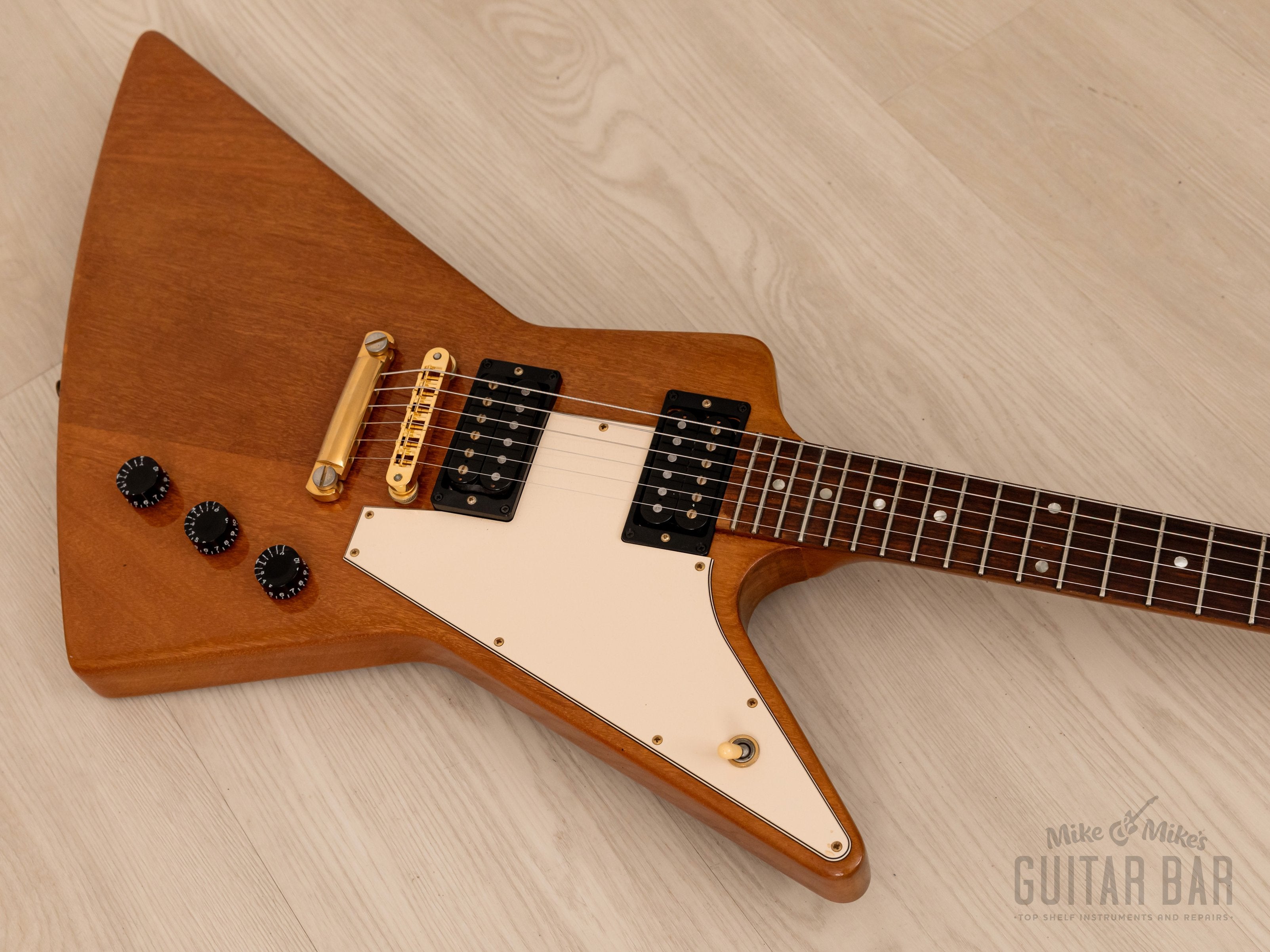 2001 Gibson Limited Edition Explorer '76 Vintage Reissue Natural w/ Case &  Tags, Yamano