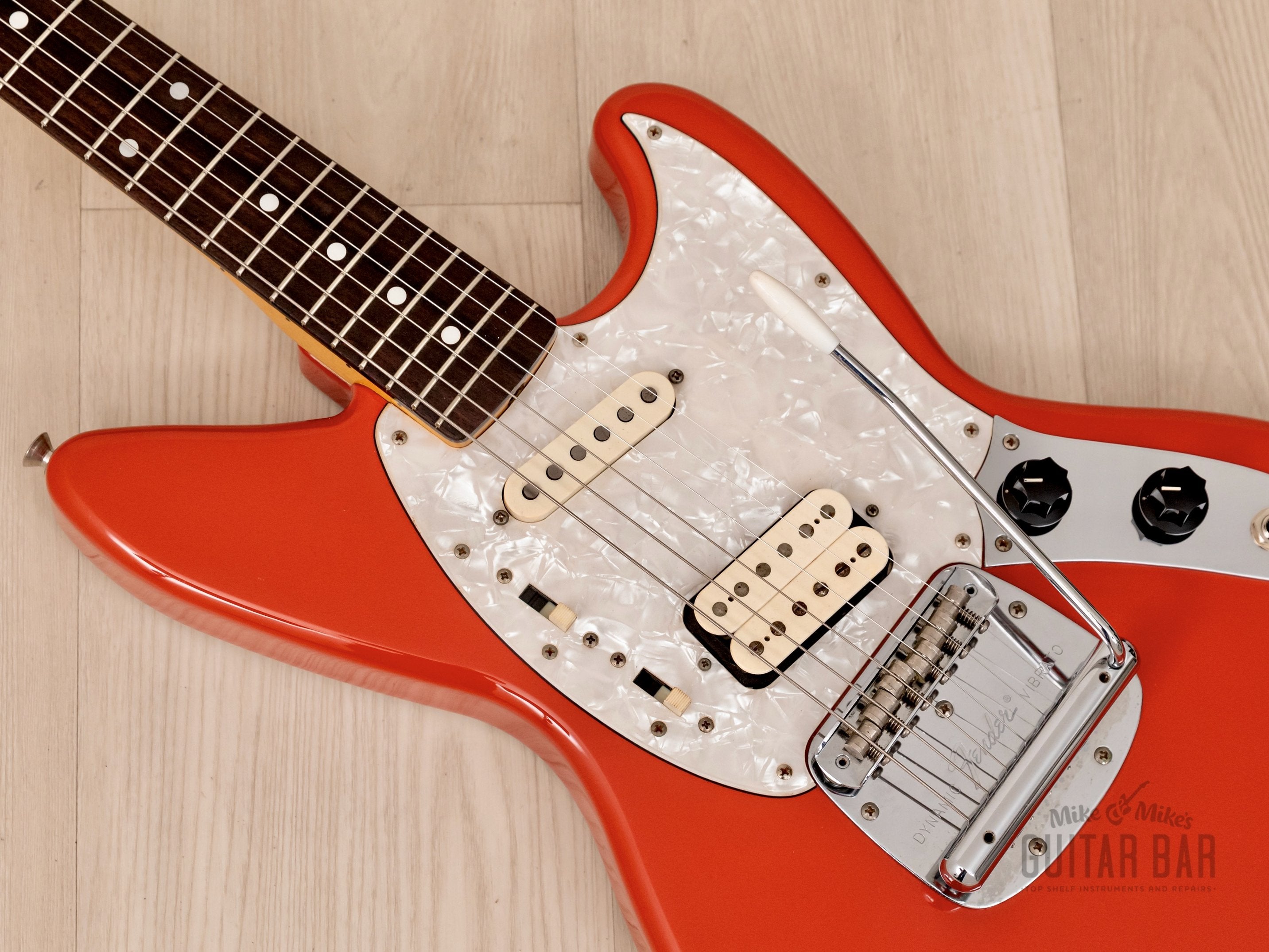 1996 Fender Jag-Stang JGS-65 Kurt Cobain Signature Offset Guitar Fiesta Red, 1st Year, Japan MIJ