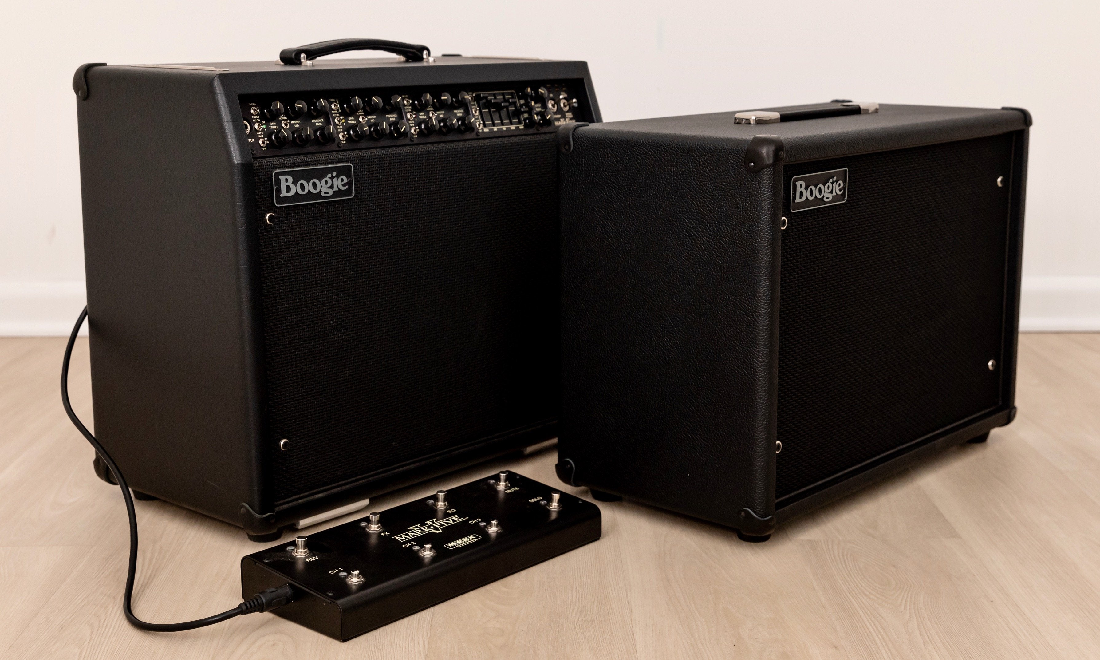 Mesa Boogie Mark V Tube Amp & 1x12 Extension w/ Covers, Ftsw, Tags