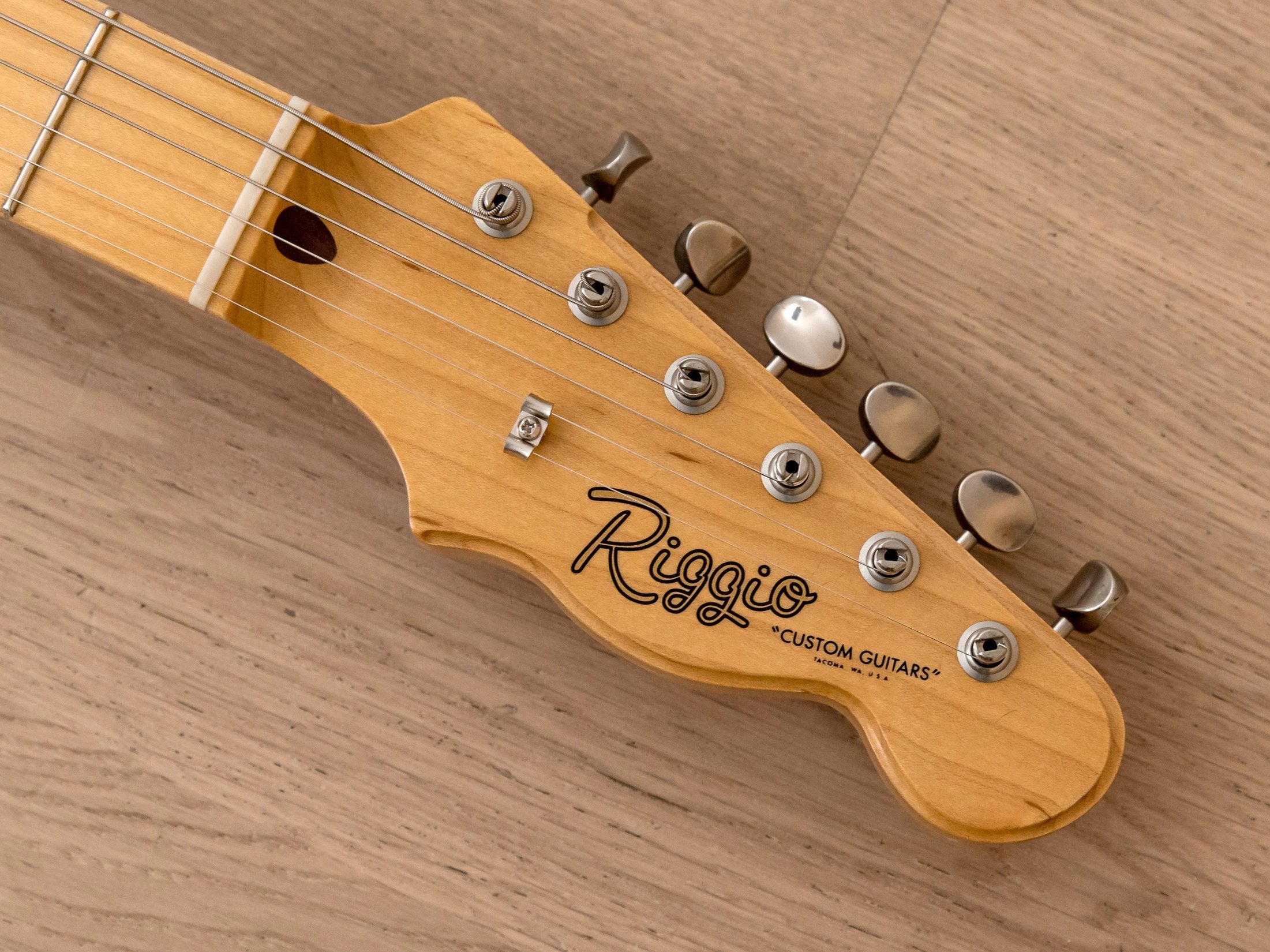 Riggio Custom Guitars Tango Thinline, Black Paisley w/ Mastery M1, Bigsby B5F, G&G Case