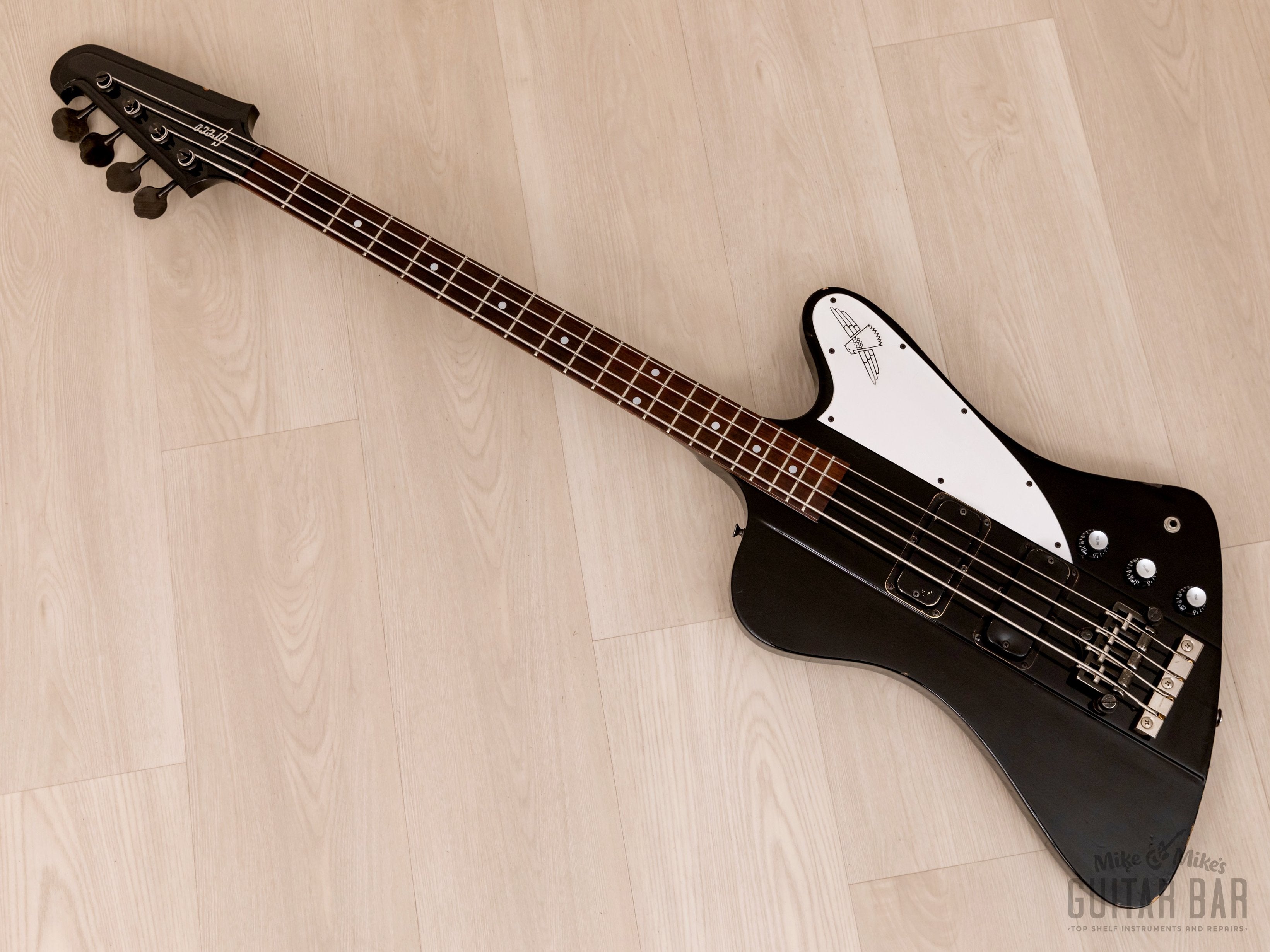 1988 Greco TB-70 Thunderbird IV Mint Collection Vintage Bass Ebony TB1100, Japan Fujigen