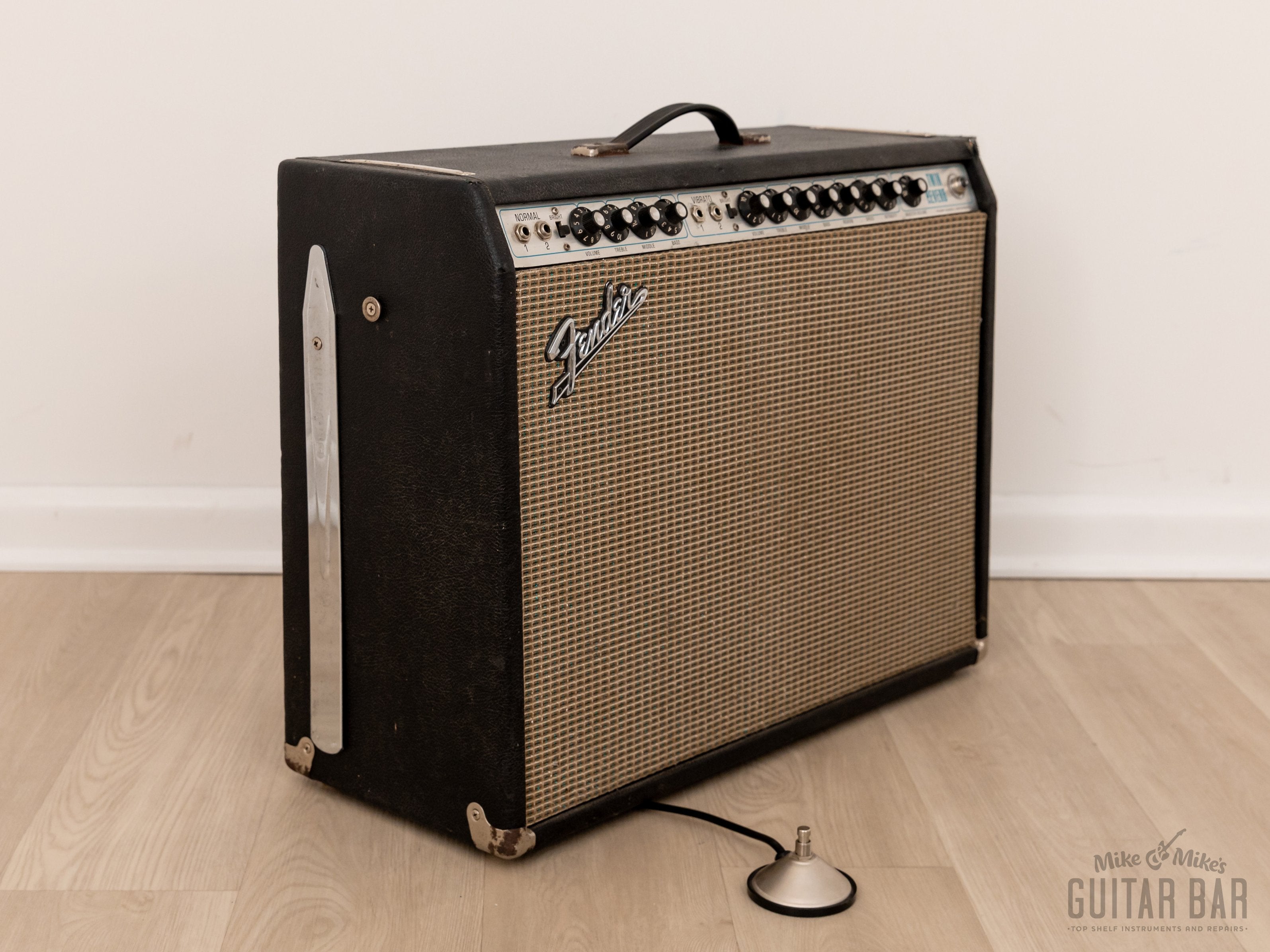 1972 Fender Twin Reverb Silverface Vintage Tube Amp 2x12, Serviced w/ Ftsw
