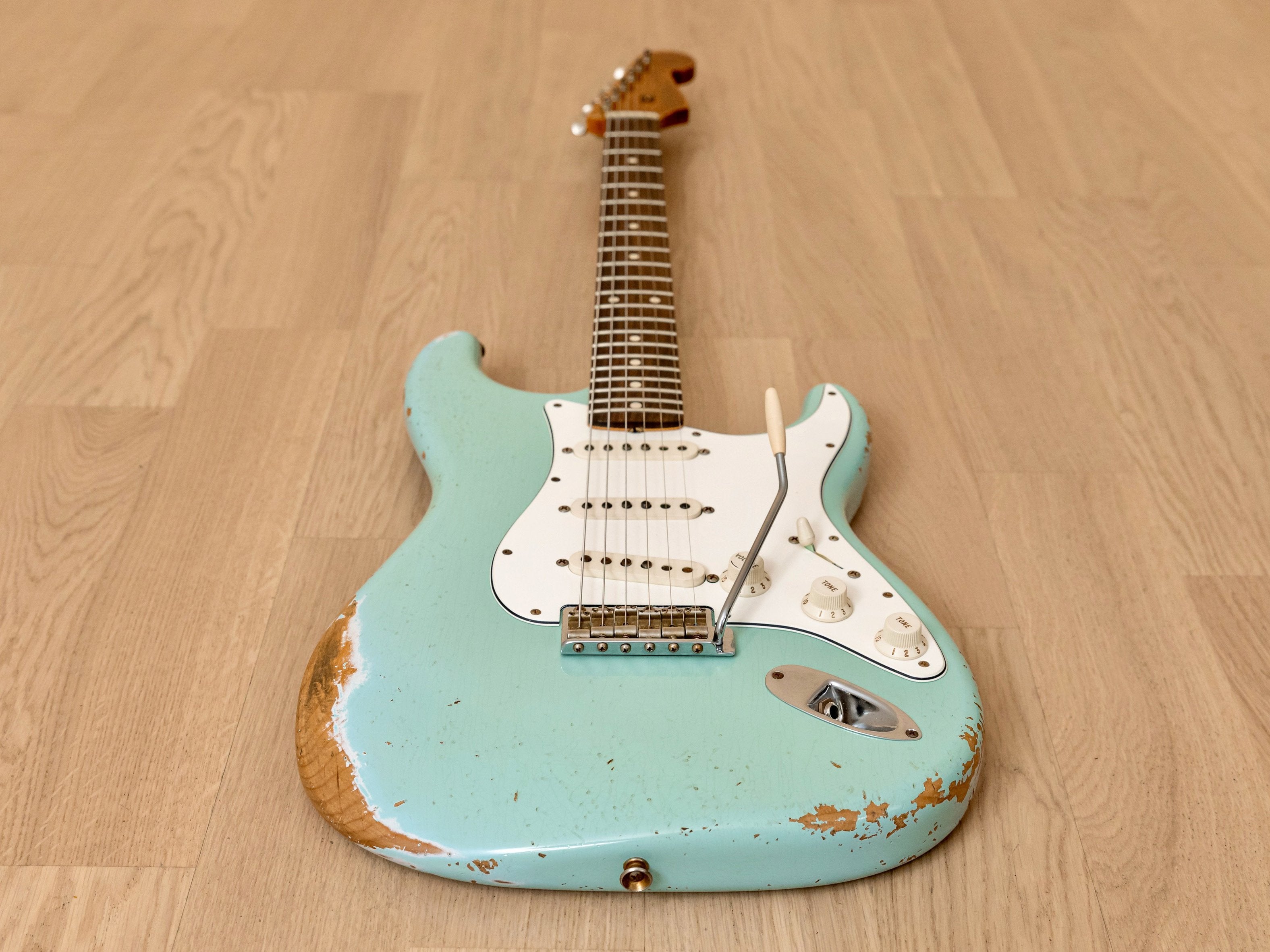 2013 Fender Custom Shop 1960 Stratocaster Heavy Relic, Faded Sonic Blue w/ Case, COA, Hangtags