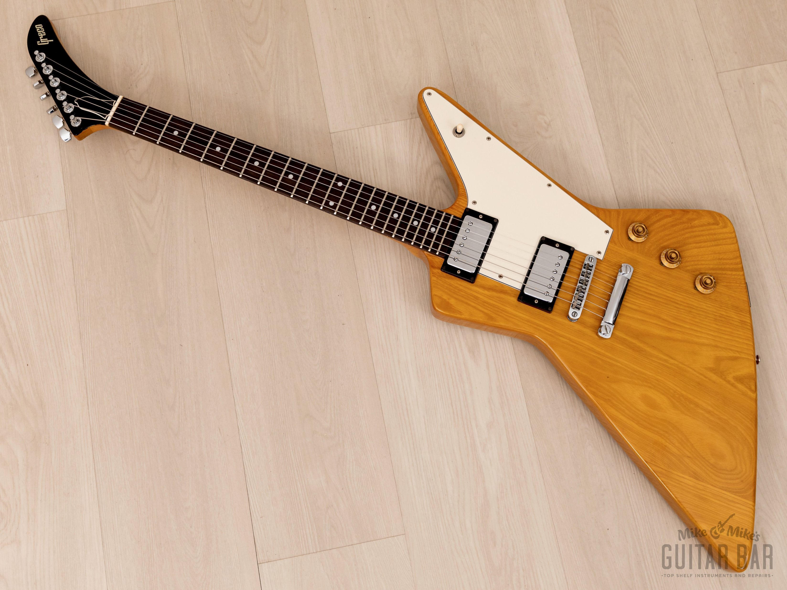1977 Greco EX800 Explorer Vintage Electric Guitar, Destroyer 2459, Near-Mint w/ Case & Hangtags, Japan Fujigen