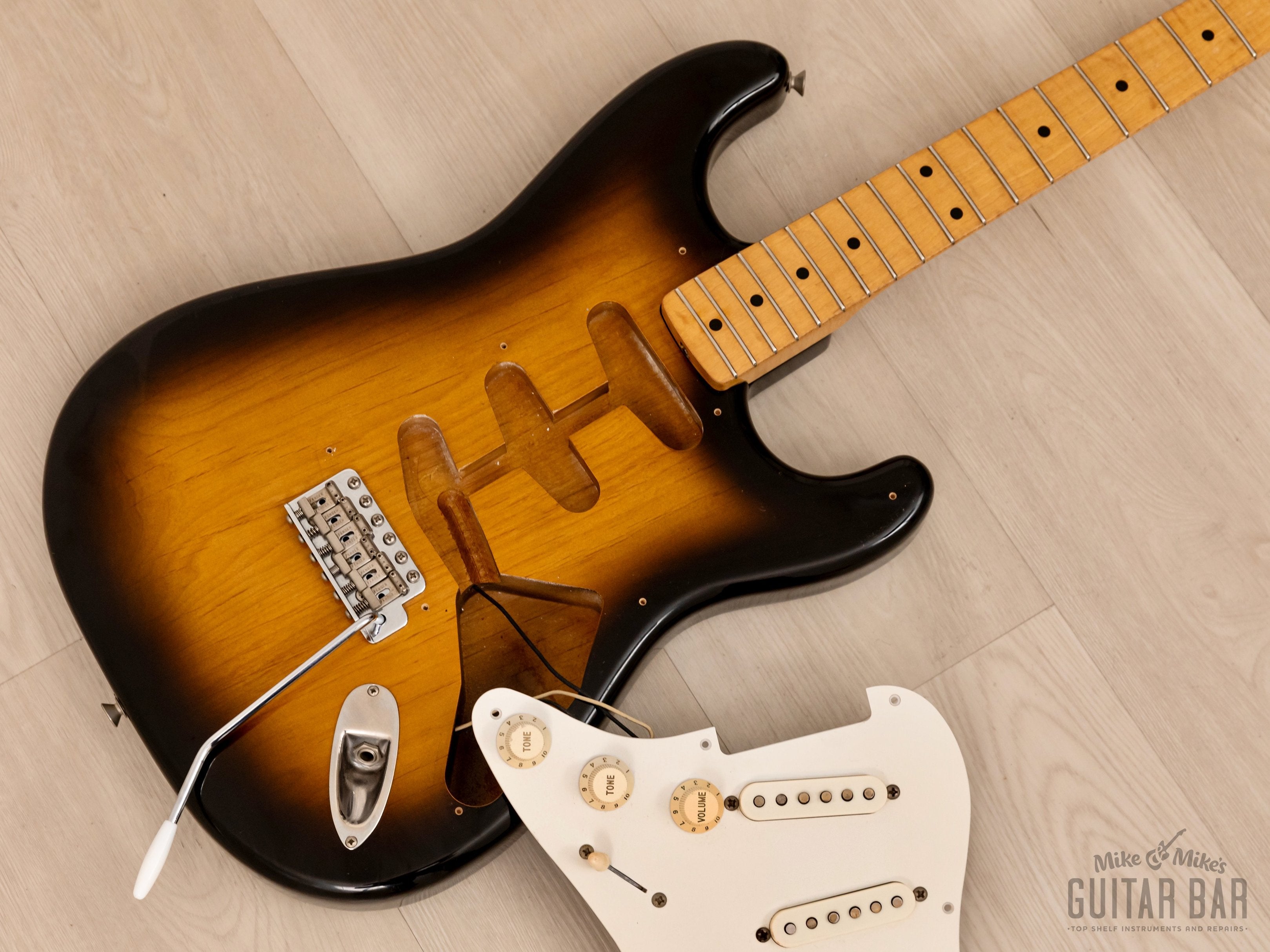 1987 Fender ExTrad '54 Stratocaster ST54-140 Sunburst Lacquer w/ USA Electronics, Japan MIJ