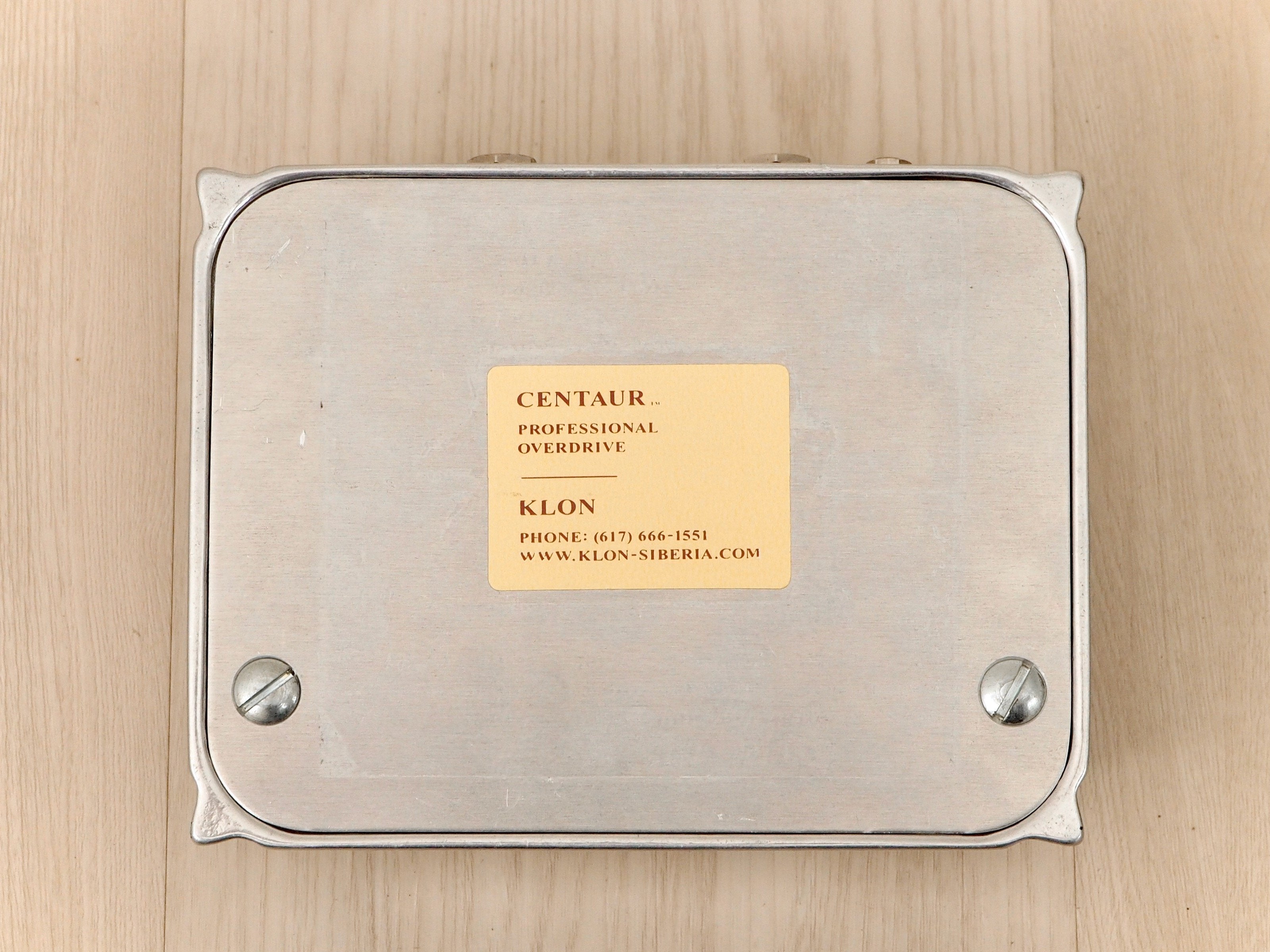 2006 Klon Centaur Professional Overdrive Silver Non-Horsie, One-Owner w/ Box, Paperwork