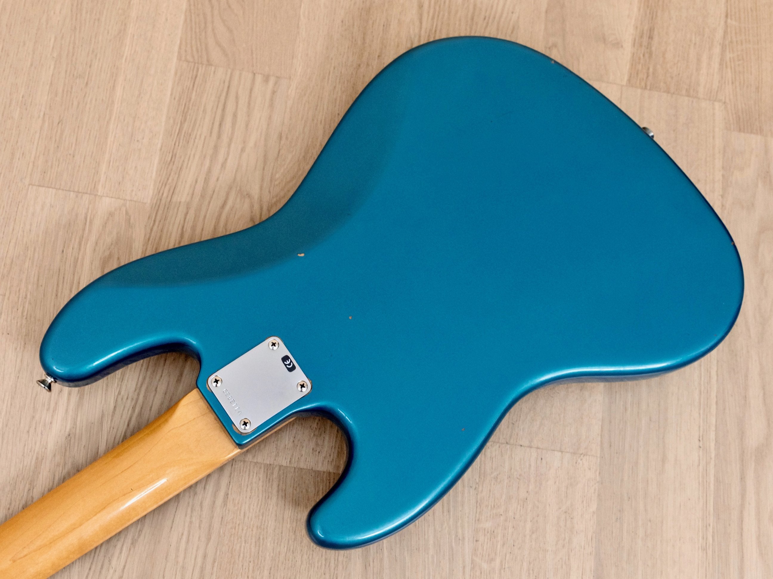 1998 Fender American Vintage '62 Jazz Bass Stack Knob Lake Placid Blue w/ Case, Geddy Lee Pickups